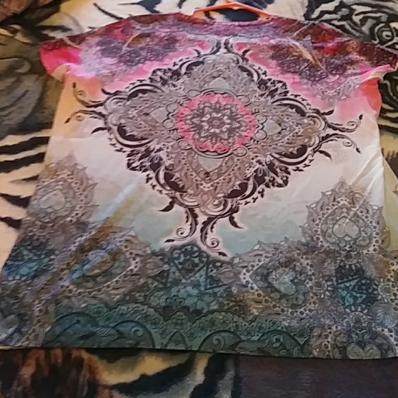 EUC Fashion Bug Sequin Studs Blouse - Picture 5 of 6